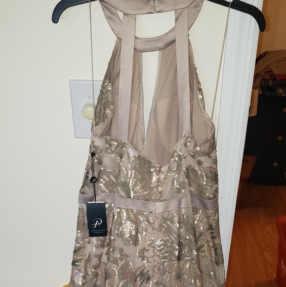 Adrianna Papell Halter Gown - Picture 2 of 6